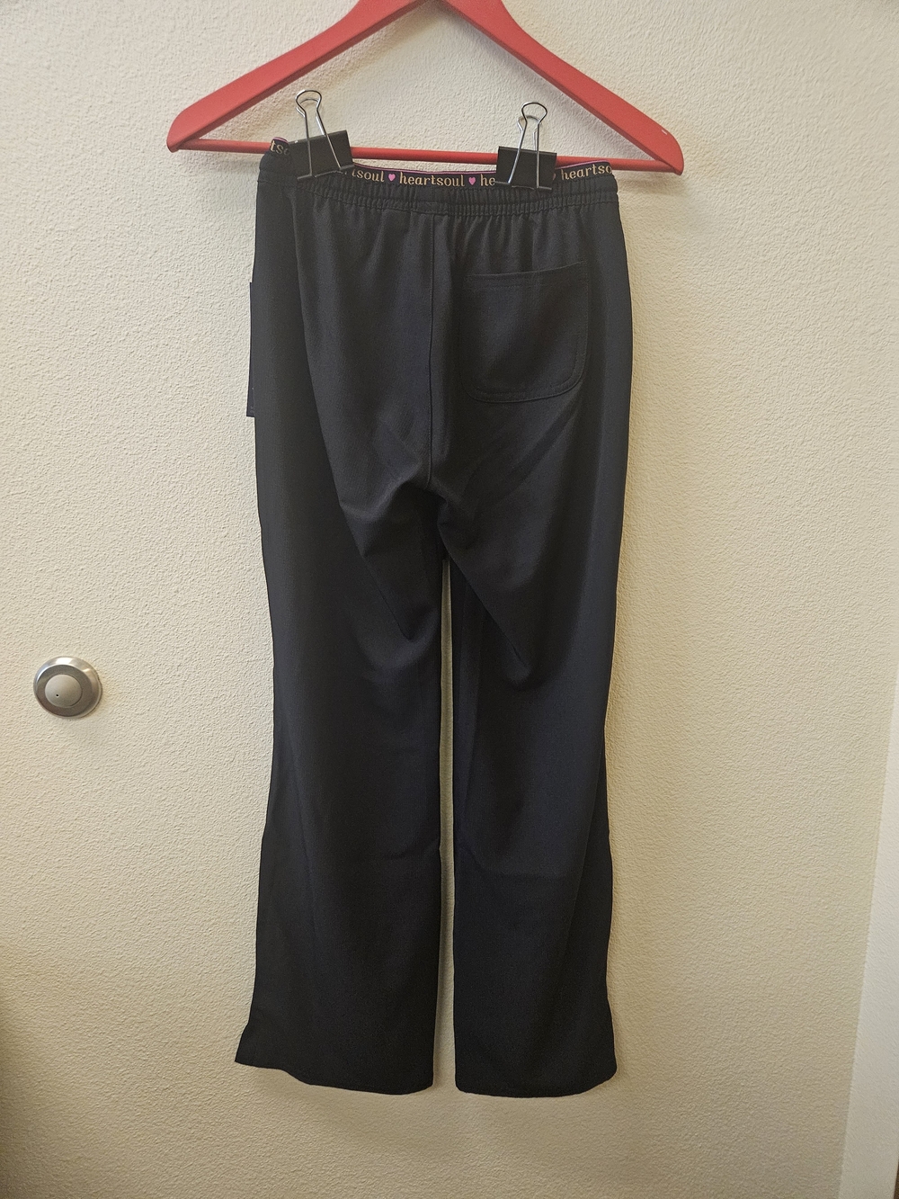 NWT XXS PETITE (3)HeartSoul Women’s Black,blue, And Pink Scrub Bottoms